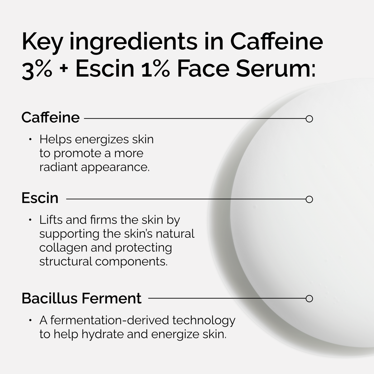 Caffeine 3% + Escin 1% Face Serum F7 image 12